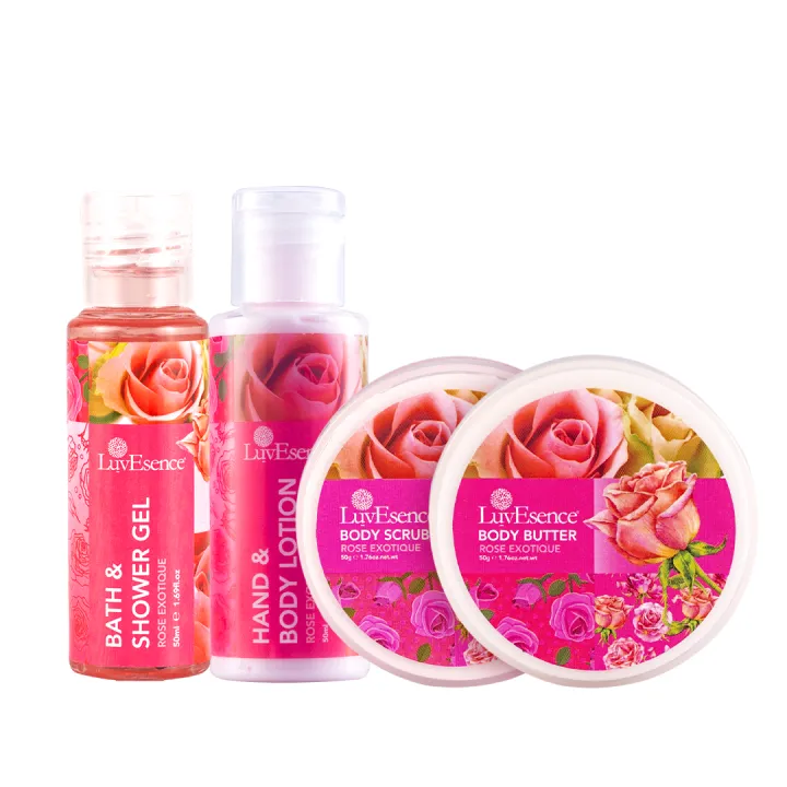LuvEsence Rose Exotique - Mini Body Care Set