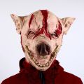 halloween mask Halloween Pig Head Latex Mask Scary Cosplay Funny Animal Masks Horror Saw Pig Head Cover Carnival Masquerade Costume AccessoriesParty Tableware. 