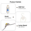 Auoyo Curtain Lights 300 LED Curtain Fairy String Lights with Remote USB Plug in Copper Wire Lights for Bedroom Wedding Party Home Garden Indoor Wall Christmas Decorations. 