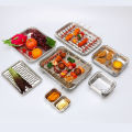 Disposable Aluminum Foil Pan Containers Takeout Pans with Lids for Baking Storing Heating Cooking Grilling Food 20PCS/Pack 2000ML. 