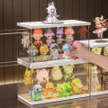 anime figure Blind box, figure storage, display shelf ornaments, bubble mart display box, Lego doll storage box, transparent acrylic Action Figures. 