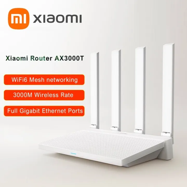 Xiaomi Router AX3000T 2.4G 5G Mesh Technology WiFi 6 Efficient Wall Penetration Children Online Protection WiFi Router Repeater