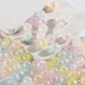 30/50pcs 8mm/10mm Macaron Color Beads Fluorescent Acrylic Loose Beads For Bracelet Necklace Making. 