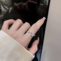 Light Luxury Shining Butterfly Opening Rings Adjustable Design Gentle Temperament Delicate Rings Girls Daily Fashion Versatile Jewelry. 