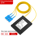 ABS Enclosure Fiber Optic Splitter Box SC/UPC 1/2 PLC Splitter Fiber Optical Splitter. 