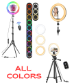 Diamon RGB Ring light with  stand/ RGB Ring light with  stand/  TIKTOK Ring light/  RGB Ring light with stand/ tiktok ring light. 