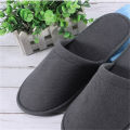 Winter Solid Color Velvet Warm Home Leisure Non-Slip Hotel Disposable Wool Slippers. 