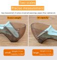 Adjustable Measurement Spoon with Scale for Kitchen Home Baking Cooking Tools Volume Measuring Spoons Scale Measurement Spoon for Cake Baking Kitchen Plastic Measuring Spoon and Cup Set 2 pcs. 