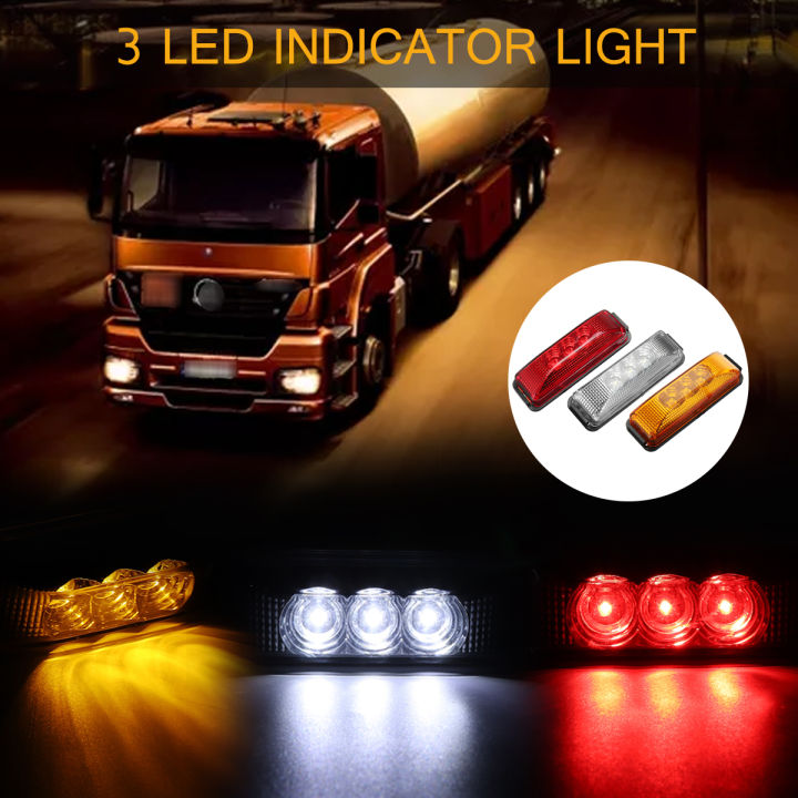 12V Lorry Truck Trailer Caravan LED Side Marker Light Rear Stop Signal