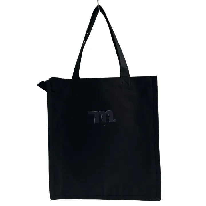 Heavy Duty Brown Eco Friendly Large Canvas Tote Bag with Zipper (Black) - 14.5 inches (L) * 3 inches (W) * 16 inches (H) - Holds up to 15kg)