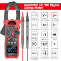 AC/DC Digital Clamp Meter True-RMS Multimeter Anto-Ranging Multi Tester Current Clamp Amp Volt Ohm Diode Capacitance Resistance Continuity NCV Temperature Duty Ratio VFD Tests. 