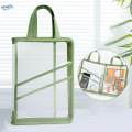 File Folder Bag Portable Handbag Transparent Waterproof Document Organizer Bag for Papers Carrying. 