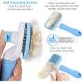 Self-Cleaner Pet Grooming Brush Dematting Brushes Pet Hair Shedding Dogs Cats Rabbit Horse Ergonomic Grip Handle Dog Hair Brush Hair Comb Fur Slicker Brush Fur Comb Cat Brush Cat Comb Dog Brush Dog Comb Deshedding Pet Grooming Long Fur Hair Shed. 