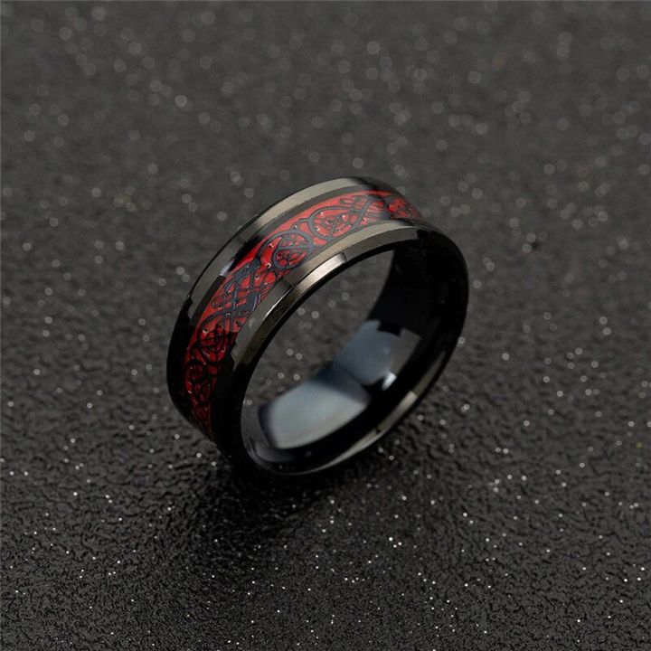JeeMango%20Domineering%20Red%20Carbon%20Fiber%20Black%20Dragon%20Inlay%20Stainless%20Steel%20Ring%20for%20Men%20-%20Image%204