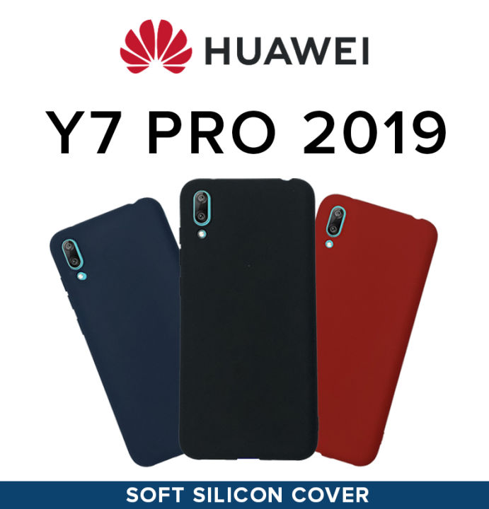 Ultra Slim Soft Silicon Case For Huawei Y7 Pro 2019 Matte TPU Rubber Back Cover