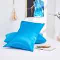 Premium Quality Silk Pillow Case 18"x 27" Bed Decoration Pillow Cover 1 Peice. 