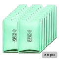 Anti Rfid Card Holder Blocking Reader Lock Bank Card ID Card Case Protector Metal Credit Card Holder Aluminium Case. 