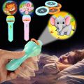 【Hot】 Kids Toys For Girls Baby Sleeping Light Up Toys Cute Cartoon Story Book Flashlight Projector Torch Lamp Early Education Toy. 