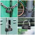 118mm Heavy Duty 5-Digit Combination Padlock Weatherproof Outdoor Security Code. 