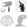 Dome Diffuser Accessories Component Parts for Godox H200R AK-R11 Round Flash Head Godox V1 Flash Series V1-S V1-N V1-C AD200 Pro AD200. 