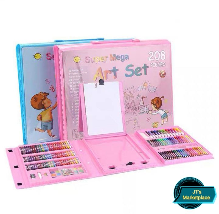 208%20Pieces%20Colored%20Pencils%20Kit%20Brush%20Set%20Drawing%20Tools%20Painting%20Crayon%20Markers%20for%20Kids%20Kindergarten%20Supplies%20Set%20Children%20Painting%20Set%20Non-allergic%20Even%20Tetxure%20Eco-friendly%20Kids%20Mega%20Coloring%20Set%20for%20Kids%20-%20Image%202