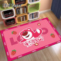 【Miga Plaza】Cartoon Floor Mat Lotso entrance Door Mat Home Decor Carpets For Living Room Cute strawberry bear Doormat lotso bear Carpet For Bedroom anti slip rugs. 