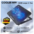 N99 Gaming Laptop Cooling Pad 15-17 inch Laptop For Large 2 Fans 140mm With Screen Cooler AdjustableStand Pad Cooling For Laptop Notebook MacBook. 