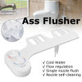 Non-Electric Mechanical Bidet Toilet Seat Adjutable Fresh Water Spray Attachment. 