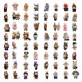 62Pcs Labubu Monster Cartoon Waterproof Stickers Cute Water Bottle Laptop Skateboard Decoration Stickers Creative Dolls Stickers Lonni. 