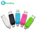 Smart Memory Card Reader 2 in 1 Card Reader USB and OTG. 