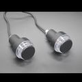 LED Motorcycle Turn Light Red Blue Indicator Flasher 22mm Bar End Blinker. 
