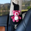 Cute Women's Interior Soft Car Bear Safety Belt Cute Shoulder Sleeve Protective Cover Anti-Strangulation Neck 2024 New. 