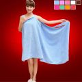 Womens Bath Towel - Blue Wearable Absorbent Microfiber Bath Towel Fast Dry Magic Women Beach Spa Bathrobes Bath Skirt Lady Wearable Drying Girl Dress. 