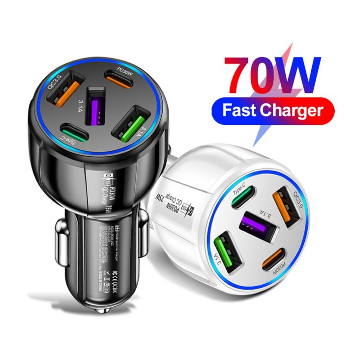 5%20Ports%2075W%20Car%20Charger%20Fast%20Charging%20Type%20C%20Quick%20Charge%203.0%20Phone%20Charger%20Adapter%20For%20iPhone%2012%2013%20Huawei%20P40%20P50%20usb%20c%20charge%20-%20Image%203
