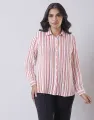 Spring & Summer Striped Long Sleeves Button Down Shirt. 