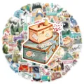 20/40pcs Travelling Stickers Hiking Picnic Explore Watercolor Stickers for Laptop Scrapbook Journal Kids Girls Boys Stickers. 