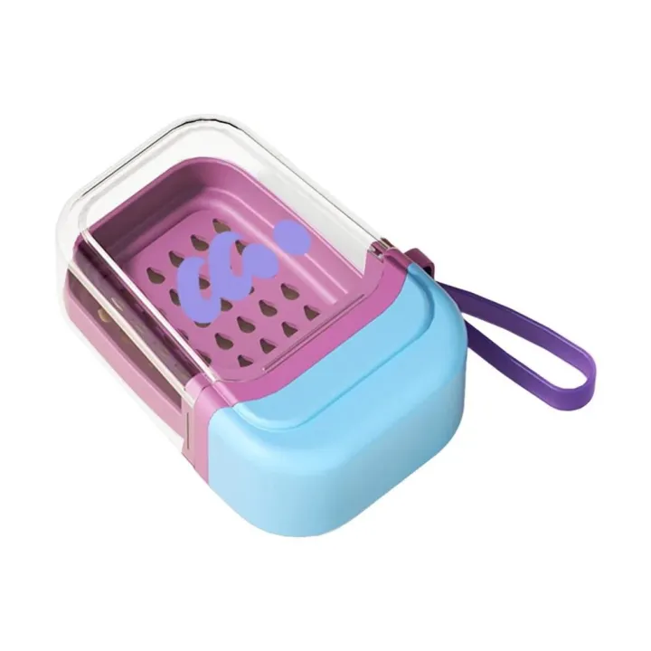 Cartoon%20Dopamine%20Soap%20Box%20Leak-Proof%20Portable%20Plastic%20Soap%20Holder%20with%20Drain%20Tray%20Locking%20Buckle%20Soap%20Container%20Keep%20Soap%20Dry%20-%20Image%202