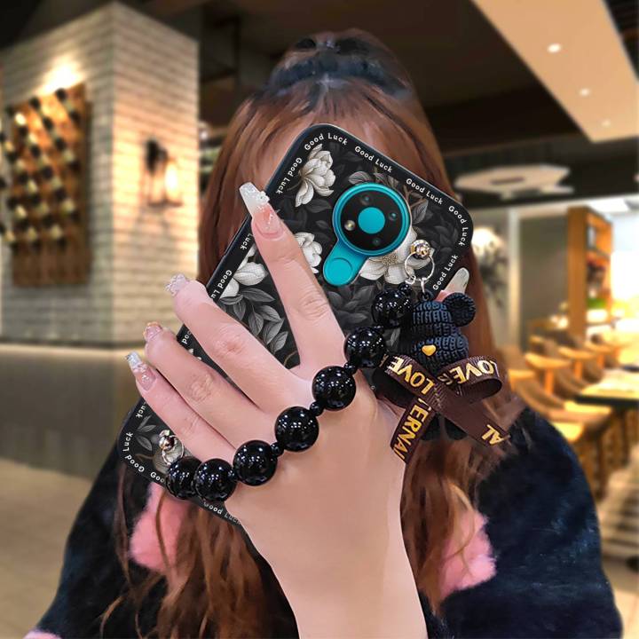 protective%20case%20Black%20pearl%20pendant%20Phone%20Case%20For%20Nokia%203.4%20Waterproof%20phone%20case%20cute%20Skin-friendly%20feel%20Back%20Cover%20-%20Image%205