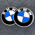 【Miga Plaza】2PCS BMW Logo BMW Motorcycle Modification Accessories Head Side Tail Decoration Sticker Round 3D Resin Gel Car Logo Sticker. 