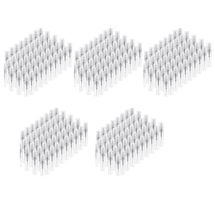 250 Pcs Disposable Perfume Atomizer, Clear Plastic Bottle Portable Fragrance Bottle - 3Ml