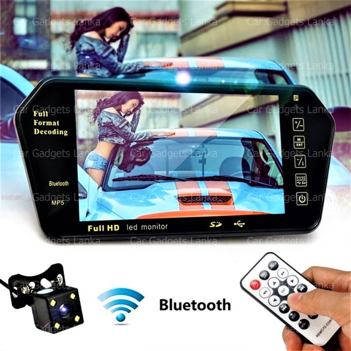 7%20Inch%20Full%20HD%20Bluetooth%20Rear%20View%20Mirror%20Display%20With%20Reverse%20Camera%20Full%20Set%20-%20Image%206