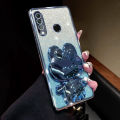 For Huawei Y6P Y7 2019 Y7 Prime 2019 Y7 Pro 2019 Y7A Y8P Y9 Prime Y9s Back Cover with Cute Rabbit Makeup Mirror Stand Luxury 6D Plating Shiny Glitter Stylish Girls Phone Case Clear Soft Silicone Protective Cases Pouch. 