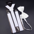 Suspenders Bowtie Sets Mens Women Boys Party Wedding Y-Back Shirt Braces Butterfly Belt Bow Tie Suit Accessories Gift. 