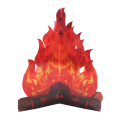 4 Pack Artificial Flames Three-Dimensional Flame 3D Cardboard Camping Fire Decoration Holiday Christmas. 