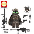 【factory outlet】Compatible with LEGO  Series Engineer Soldier Sniper Commando Commander Building Blocks Minifigures Children's Toys. 