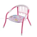 Steel Feeding Chair 550 | Portable, Stackable, Lightweight Chair with Food tray | Multicolour | |Blackkito|. 