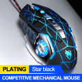 T-Wolf V6 Gaming Mouse DPI Adjustable LED RGB Wired USB Programmable Mouse. 