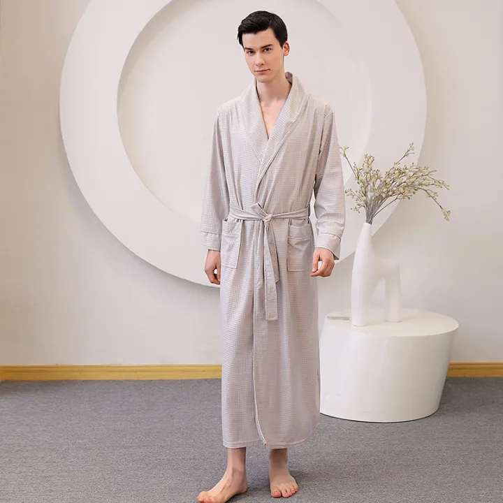 Bathrobe%20Men's%20Summer%20Swimming%20Absorbent%20Thin%20Bathrobe%20Long%20plus%20Size%20Men's%20Robes%20Long%20Sleeve%20Spring%20and%20Autumn%20Ice%20Silk%20Pajamas%20-%20Image%208