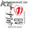 【IKE】Make UP Lipstick Wall Mirror Stickers Quotes Dressing Room Decor Wallpaper Home Decoration Accessories Girls Bedroom Decal Mural. 
