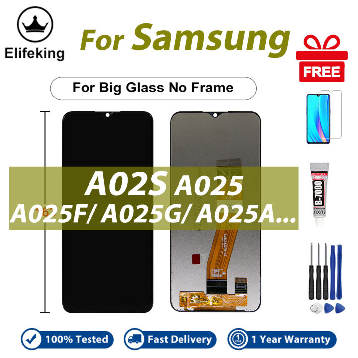 LCD Big Glass For Samsung Galaxy A02S A025F A025G A025M Display Touch Screen Digitizer Assembly Replacement Parts